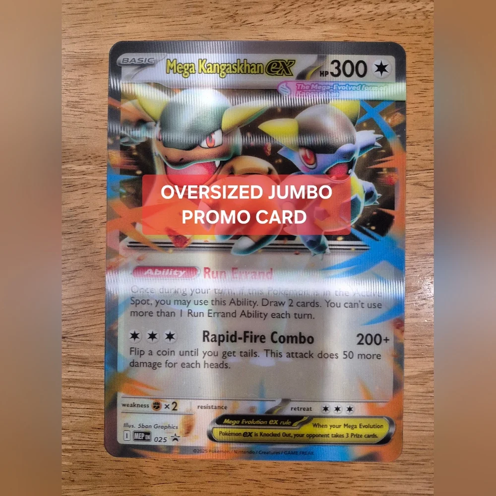 🔥 Pokemon Mega Kangaskhan EX Jumbo XL Card